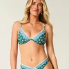 Τοπ μπικίνι με κεντημένη βελονιά Plunge Underwire
