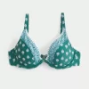 Τοπ μπικίνι με κεντημένη βελονιά Plunge Underwire