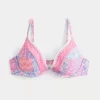 Τοπ μπικίνι με κεντημένη βελονιά Plunge Underwire