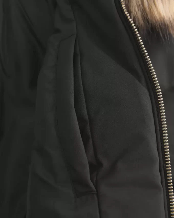 Μπουφάν Puffer Bomber Trim Faux Fur Μπουφάν Puffer Bomber Trim Faux Fur