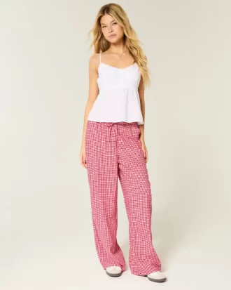 Pull-On Slub Pants