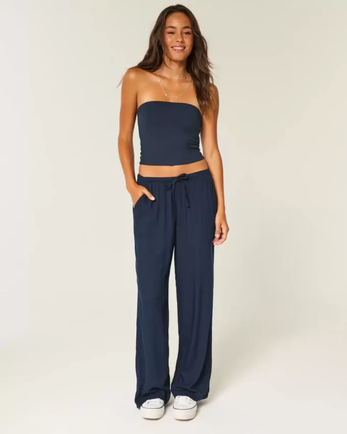Pull-On Slub Pants Pull-On Slub Pants