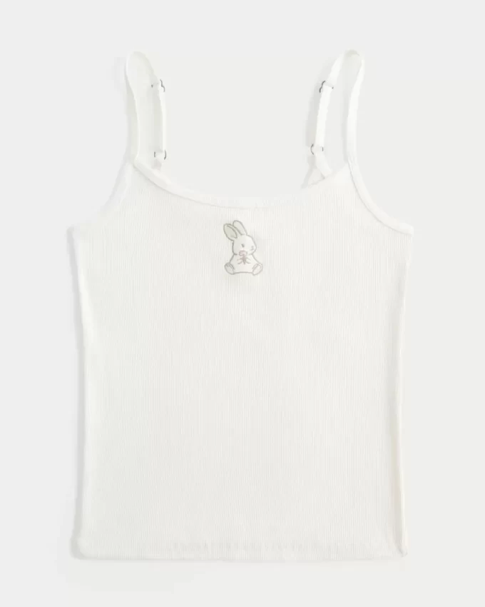 Rabbed Rabbit Graphic Cami Rabbed Rabbit Graphic Cami