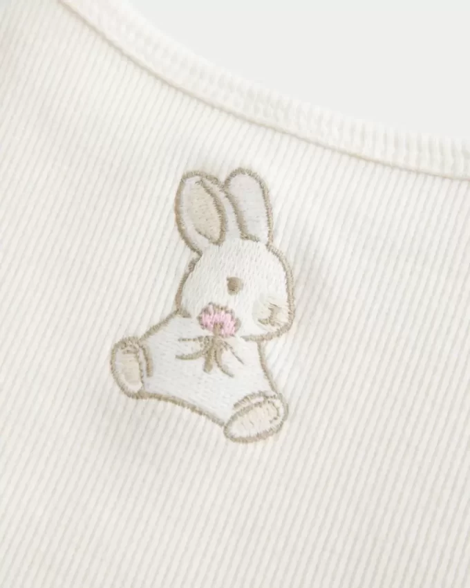 Rabbed Rabbit Graphic Cami Rabbed Rabbit Graphic Cami