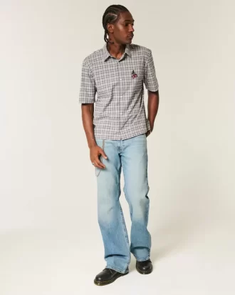 Τζιν με μεσαία πλύση Relaxed Bootcut