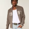 Πουλόβερ Relaxed Number Graphic Zip-up