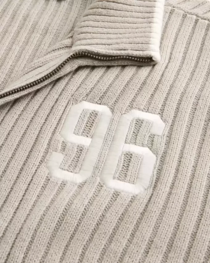 Πουλόβερ Relaxed Number Graphic Zip-up Πουλόβερ Relaxed Number Graphic Zip-up