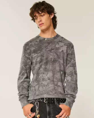 Relaxed Thermal μακρυμάνικο Camo Crew πουκάμισο