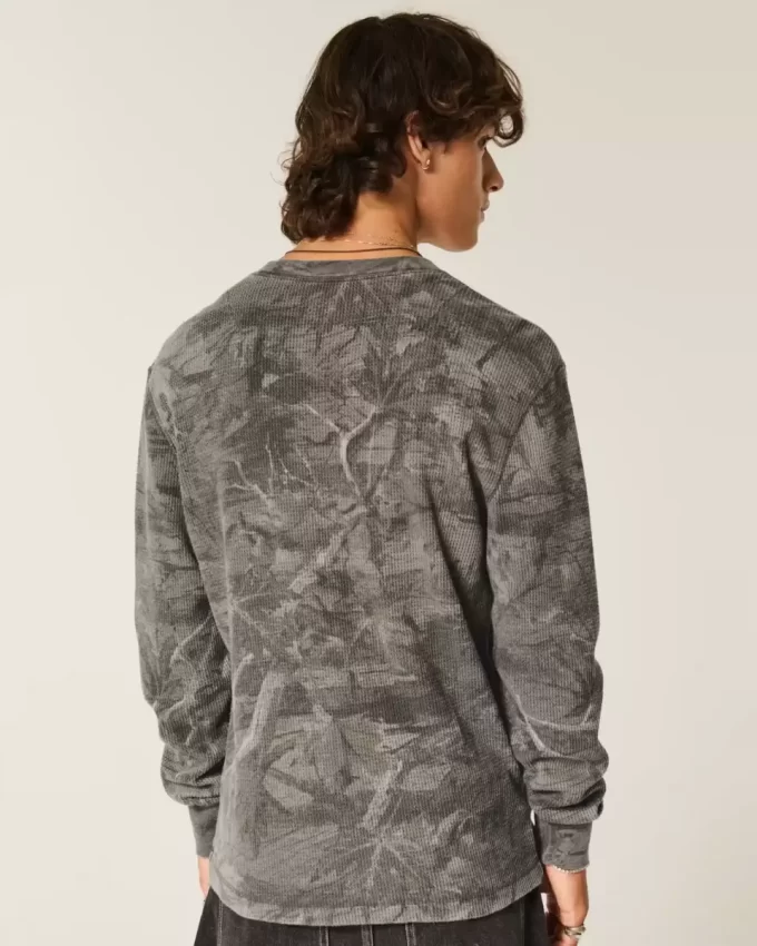 Relaxed Thermal μακρυμάνικο Camo Crew πουκάμισο