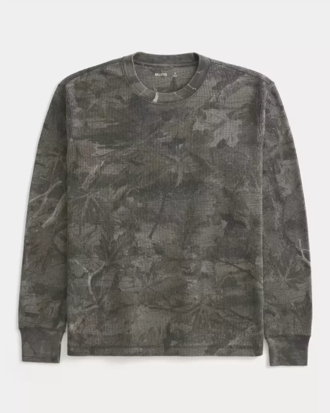 Relaxed Thermal μακρυμάνικο Camo Crew πουκάμισο
