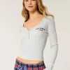 Ribbed Los Angeles Graphic Henley Ribbed Los Angeles Graphic Henley