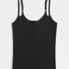 Ribbed Notch Henley Cami Ribbed Notch Henley Cami