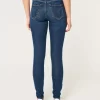 Υψηλό Ripped Dark Wash Super Skinny Jeans Υψηλό Ripped Dark Wash Super Skinny Jeans