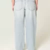 Χαμηλό Ripped Light Wash Baggy Jeans Χαμηλό Ripped Light Wash Baggy Jeans