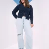 Χαμηλό Ripped Light Wash Baggy Jeans Χαμηλό Ripped Light Wash Baggy Jeans