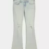 Χαμηλό Ripped Light Wash Bootcut τζιν