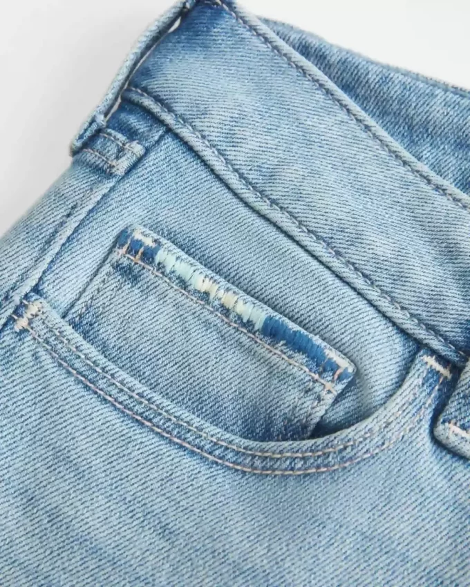 Χαμηλό τζιν Ripped Light Wash Κεντημένο Bootcut Χαμηλό τζιν Ripped Light Wash Κεντημένο Bootcut