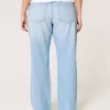 Χαμηλό Ripped Light Wash Relaxed Straight Jeans Χαμηλό Ripped Light Wash Relaxed Straight Jeans