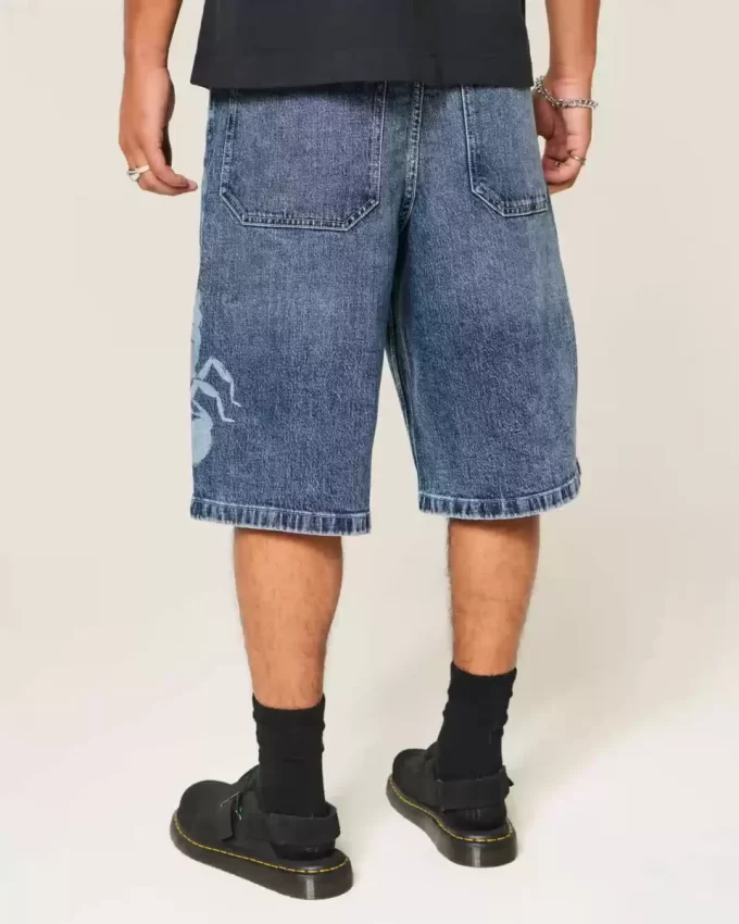 Τζιν σορτς Scorpion Graphic Super Baggy Τζιν σορτς Scorpion Graphic Super Baggy