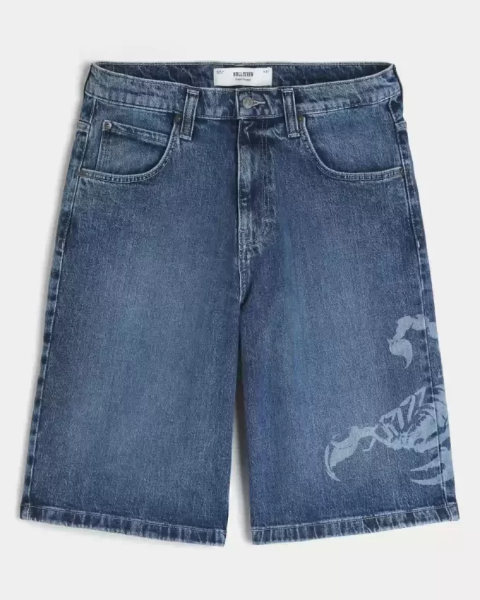 Τζιν σορτς Scorpion Graphic Super Baggy Τζιν σορτς Scorpion Graphic Super Baggy