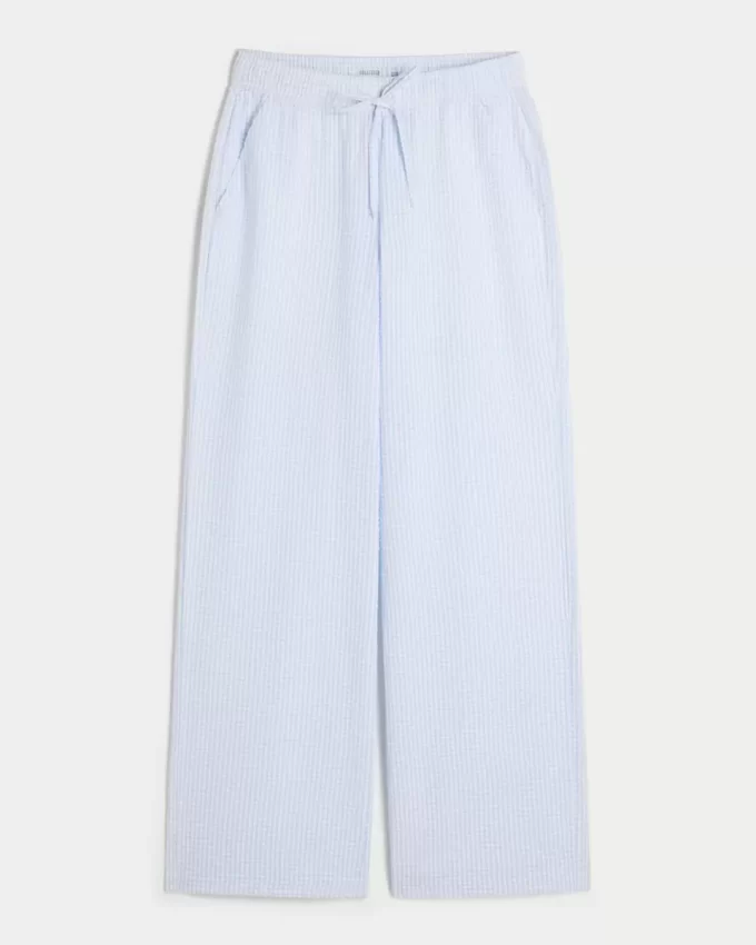 Παντελόνι Seersucker Baggy Pull-On Παντελόνι Seersucker Baggy Pull-On