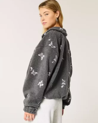 Κεντημένο Sherpa Fleece Jacket