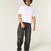 Πλυμένο Μαύρο Κεντημένο Φίδι Skater Baggy Jeans Πλυμένο Μαύρο Κεντημένο Φίδι Skater Baggy Jeans