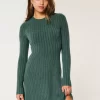 Φόρεμα με ριμπ Skater Mini Sweater Φόρεμα με ριμπ Skater Mini Sweater