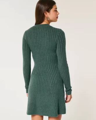Φόρεμα με ριμπ Skater Mini Sweater
