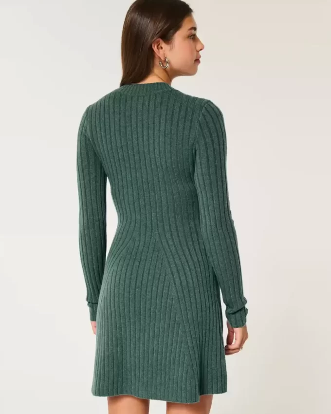 Φόρεμα με ριμπ Skater Mini Sweater Φόρεμα με ριμπ Skater Mini Sweater