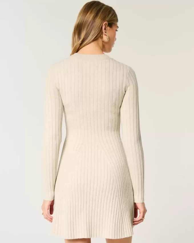 Φόρεμα με ριμπ Skater Mini Sweater Φόρεμα με ριμπ Skater Mini Sweater