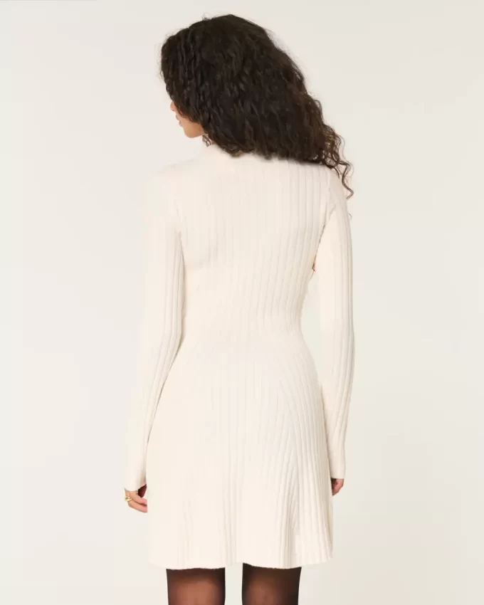 Φόρεμα με ριμπ Skater Mini Sweater Φόρεμα με ριμπ Skater Mini Sweater