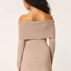 Φόρεμα πουλόβερ για Skater Off-the-Shoulder Φόρεμα πουλόβερ για Skater Off-the-Shoulder