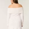 Φόρεμα πουλόβερ για Skater Off-the-Shoulder Φόρεμα πουλόβερ για Skater Off-the-Shoulder