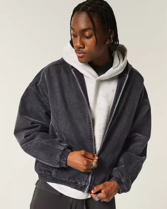 Τζιν μπουφάν για Skater Zip-Up Τζιν μπουφάν για Skater Zip-Up