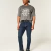 Αθλητικά Skinny Jeans Dark Wash Αθλητικά Skinny Jeans Dark Wash
