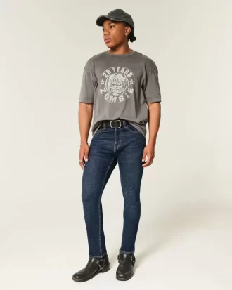 Αθλητικά Skinny Jeans Dark Wash