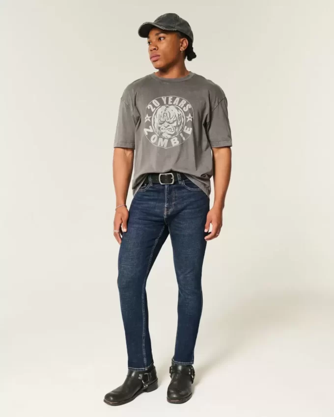 Αθλητικά Skinny Jeans Dark Wash Αθλητικά Skinny Jeans Dark Wash
