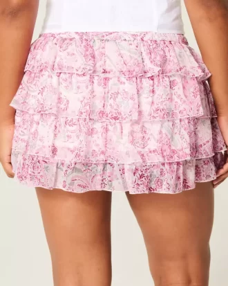 Μίνι Skort από σιφόν