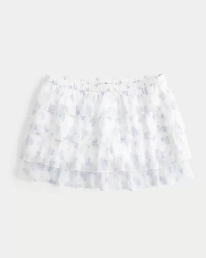 Μίνι Skort από σιφόν Μίνι Skort από σιφόν