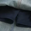 Μίνι Skort με τζιν κεντημένο μεσαίο πλύσιμο Μίνι Skort με τζιν κεντημένο μεσαίο πλύσιμο