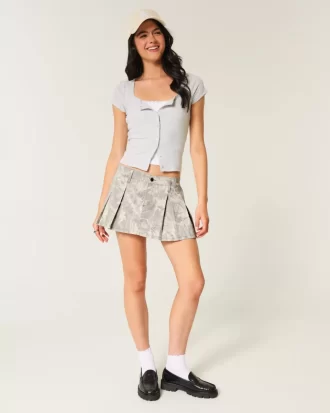 Μίνι Skort με πλισέ Camo