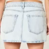 Μίνι τζιν Skort Light Wash με χαμηλό ύψος Μίνι τζιν Skort Light Wash με χαμηλό ύψος