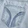 Μίνι τζιν Skort Light Wash με χαμηλό ύψος Μίνι τζιν Skort Light Wash με χαμηλό ύψος