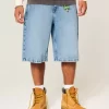 Τζιν σορτς Skull Graphic Super Baggy Τζιν σορτς Skull Graphic Super Baggy