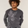 Πουκάμισο Skull Graphic Thermal Crew Πουκάμισο Skull Graphic Thermal Crew