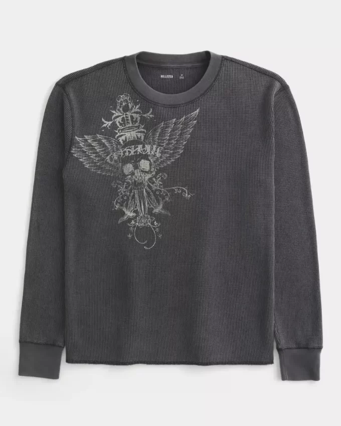 Πουκάμισο Skull Graphic Thermal Crew Πουκάμισο Skull Graphic Thermal Crew