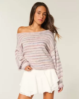 Slouchy πουλόβερ από τους ώμους