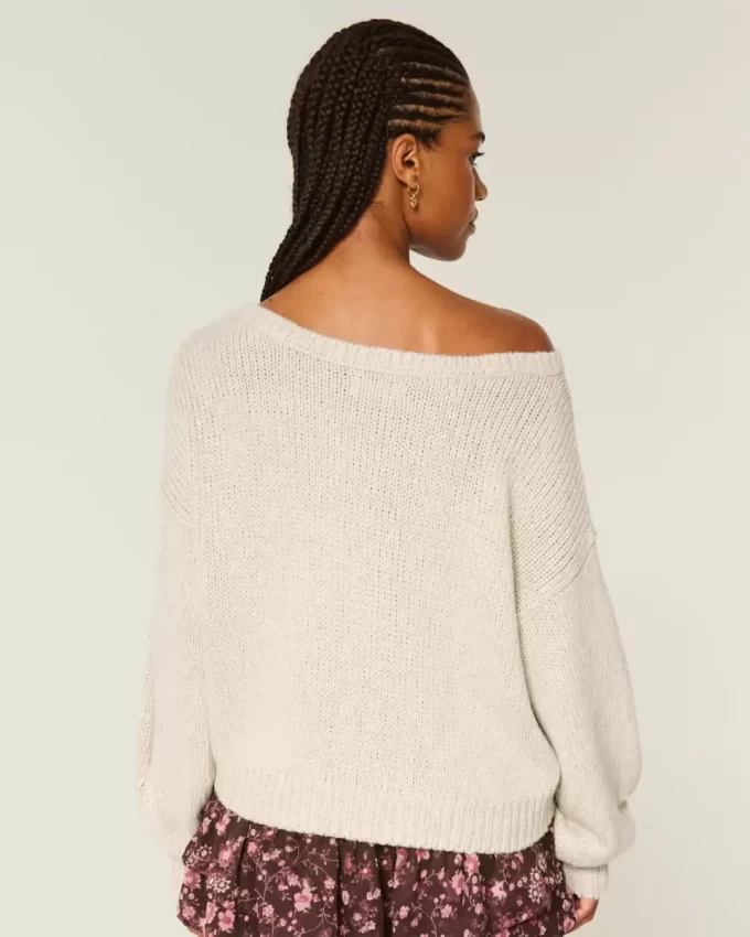 Slouchy πουλόβερ από τους ώμους Slouchy πουλόβερ από τους ώμους