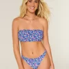 Smocked Bandeau Bikini Top